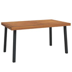 Solid acacia wood garden table 150x90x75 cm