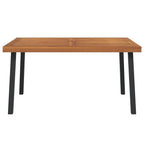 Solid acacia wood garden table 150x90x75 cm