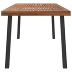 Solid acacia wood garden table 150x90x75 cm