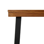 Solid acacia wood garden table 150x90x75 cm