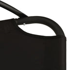 Silla colgante jardín con cojín acero y tela Oxford gris oscuro
