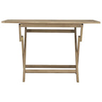 Mesa de jardín plegable madera maciza de teca 120x70x75 cm