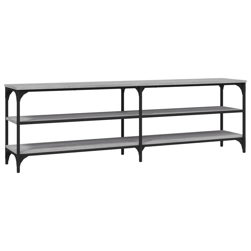 Mueble de TV madera contrachapada gris Sonoma 160x30x50 cm