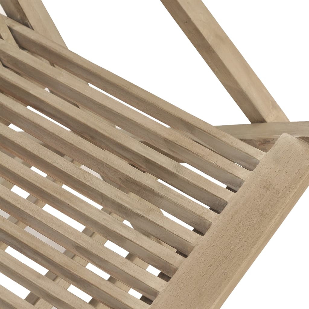 Juego de comedor de jardín 5 piezas madera maciza de teca