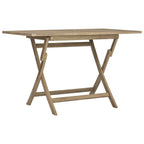 Juego de comedor de jardín 5 piezas madera maciza de teca