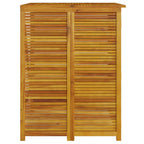 Cobertizo para 4 cubos de basura madera acacia 280x89x117cm