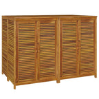 Caixa de arrumação de jardim madeira maciça acácia 140x87x104 cm