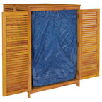 Caixa de arrumação de jardim madeira maciça acácia 140x87x104 cm