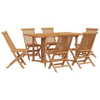 Conjunto de Comedor de Jardín 7 pcs Marrón