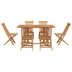 Conjunto de Comedor de Jardín 7 pcs Marrón