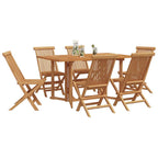 Conjunto de Comedor de Jardín 7 pcs Marrón