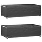 Fundas muebles de jardín 2 uds 16 ojales cuadrado 205x205x90 cm