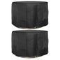 Fundas muebles de jardín 2 uds 16 ojales cuadrado 205x205x90 cm