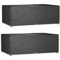 Fundas muebles de jardín 2 uds 16 ojales cuadrado 205x205x90 cm