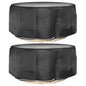 Fundas muebles de jardín 2 uds 16 ojales cuadrado 205x205x90 cm