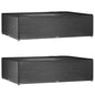 Fundas muebles de jardín 2 uds 16 ojales cuadrado 205x205x90 cm