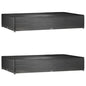 Fundas muebles de jardín 2 uds 16 ojales cuadrado 205x205x90 cm