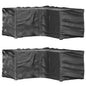 Fundas muebles de jardín 2 uds 16 ojales cuadrado 205x205x90 cm