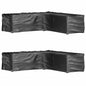 Fundas muebles de jardín 2 uds 16 ojales cuadrado 205x205x90 cm