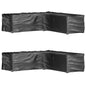 Fundas muebles de jardín 2 uds 16 ojales cuadrado 205x205x90 cm