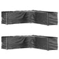 Fundas muebles de jardín 2 uds 16 ojales cuadrado 205x205x90 cm