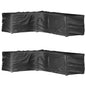 Fundas muebles de jardín 2 uds 16 ojales cuadrado 205x205x90 cm