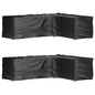 Fundas muebles de jardín 2 uds 16 ojales cuadrado 205x205x90 cm