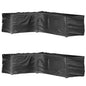 Fundas muebles de jardín 2 uds 16 ojales cuadrado 205x205x90 cm