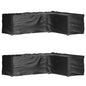 Fundas muebles de jardín 2 uds 16 ojales cuadrado 205x205x90 cm