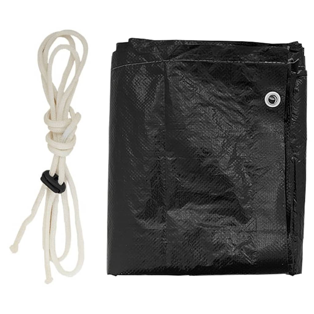Fundas de banco balancín 2 uds 12 ojales PE 215x150x130/150 cm
