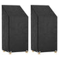 Fundas sillas jardín 2 uds 8 ojales polietileno 65x65x110/150cm