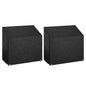 Fundas bancos jardín 2 uds 12 ojales polietileno 210x70x70/88cm