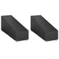 Fundas para tumbonas 2 uds 12 ojales polietileno 205x75x40 cm
