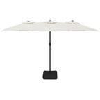 Sombrilla doble blanco arena 449x265 cm