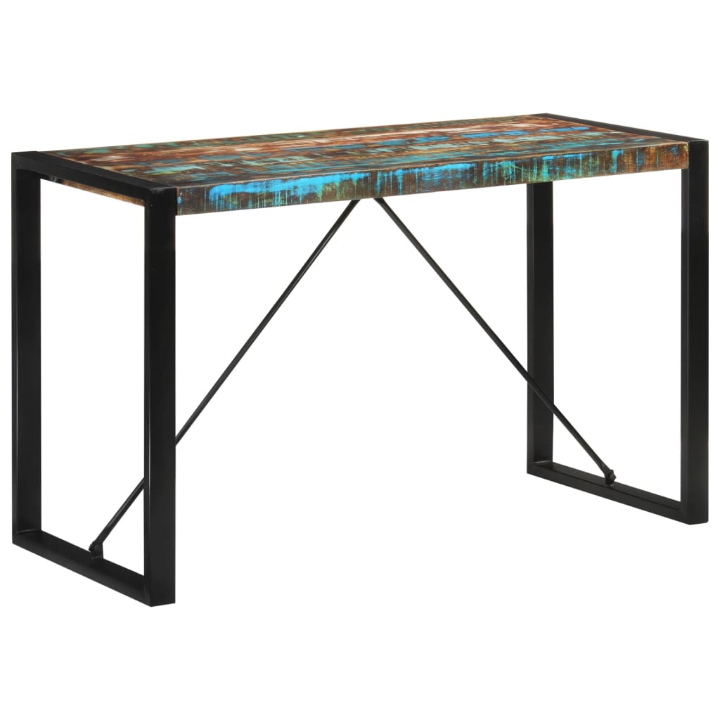 Mesa de comedor madera maciza de acacia 110x55x76 cm