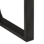 Mesa alta de bar madera maciza de mango rugoso 110x55x110 cm
