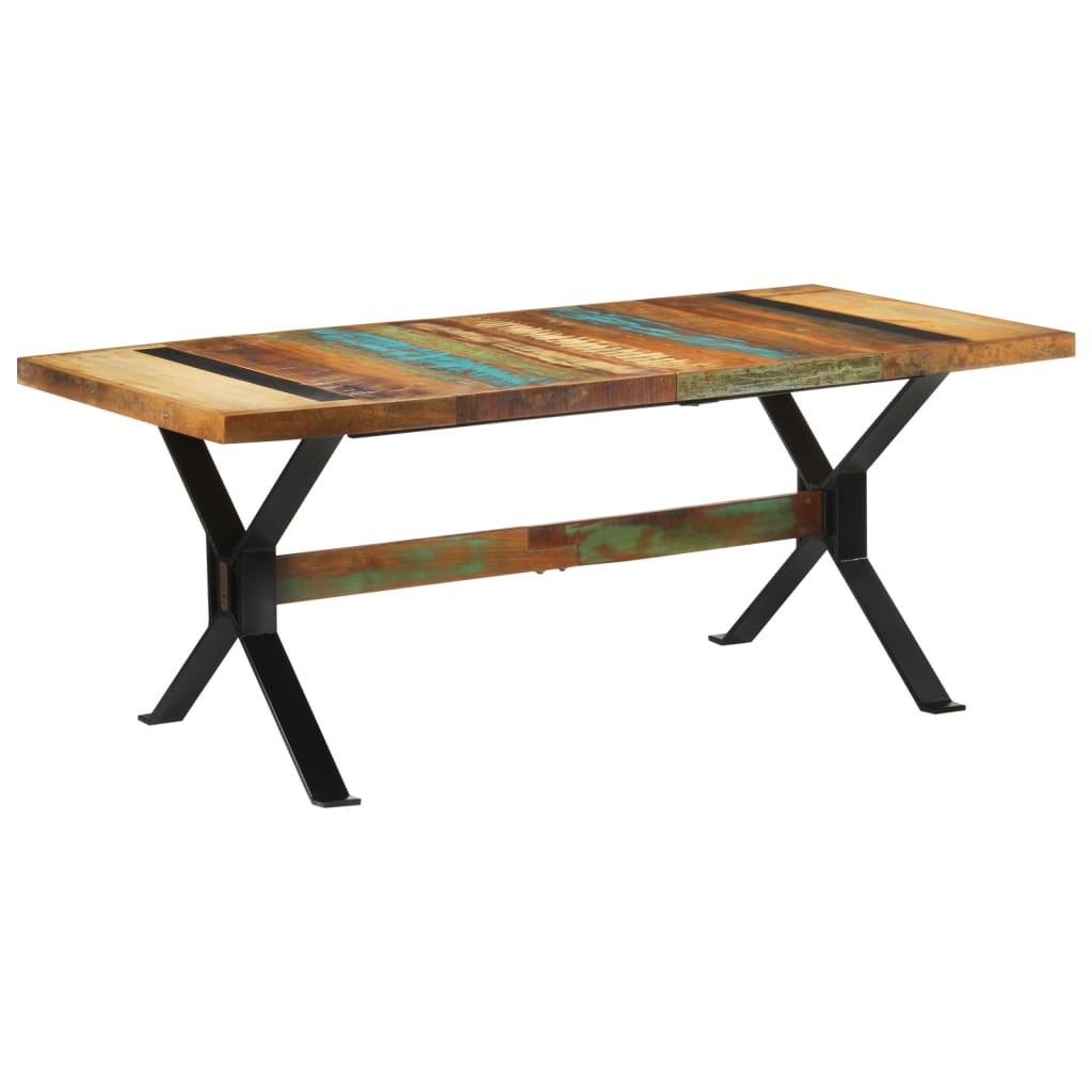 Mesa de comedor madera maciza de acacia 110x55x76 cm