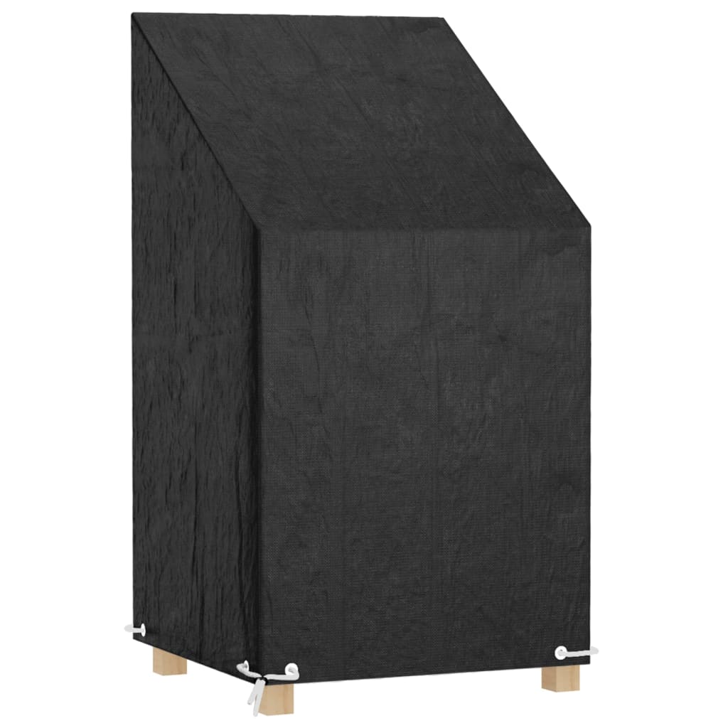 Funda de silla de jardín 8 ojales polietileno 65x65x110/150 cm