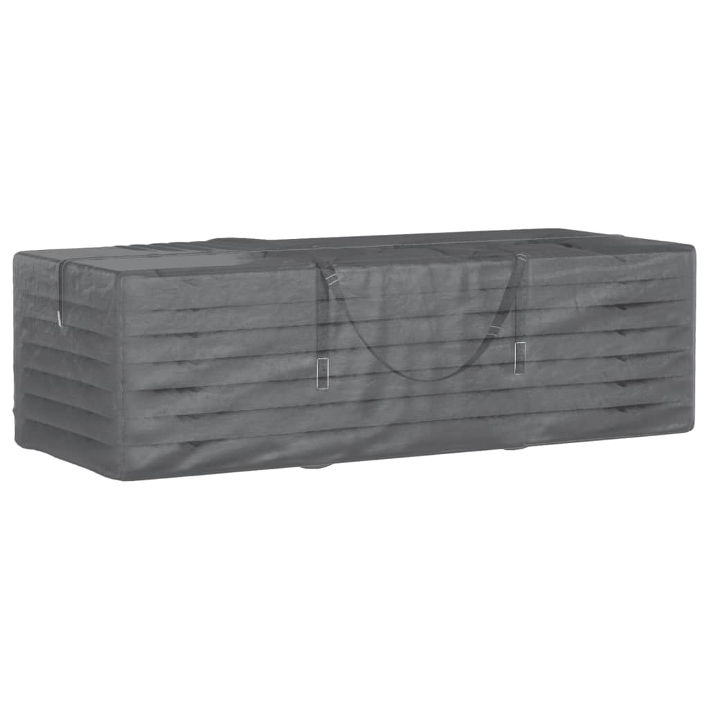 Bolsa para cojines de jardín polietileno negro 135x40x55 cm