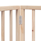 Puerta para perros plegable 12 paneles madera de álamo 600 cm