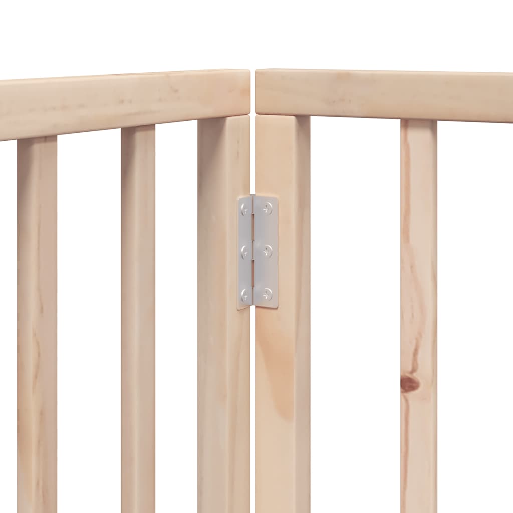 Puerta para perros plegable 12 paneles madera de álamo 600 cm