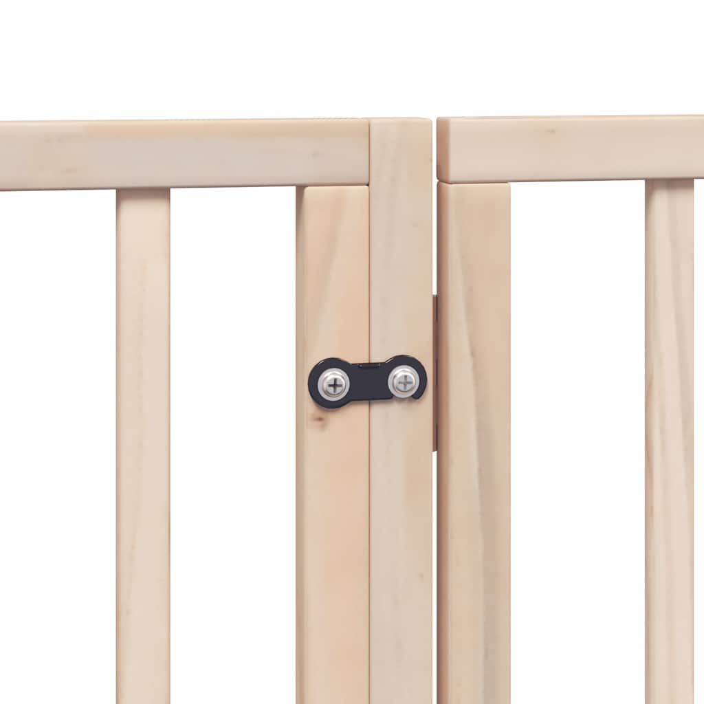Puerta para perros plegable 15 paneles madera de álamo 750 cm