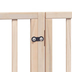 Puerta para perros plegable 15 paneles madera de álamo 750 cm