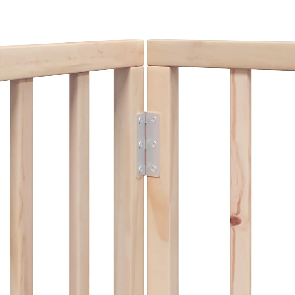 Puerta para perros plegable 15 paneles madera de álamo 750 cm