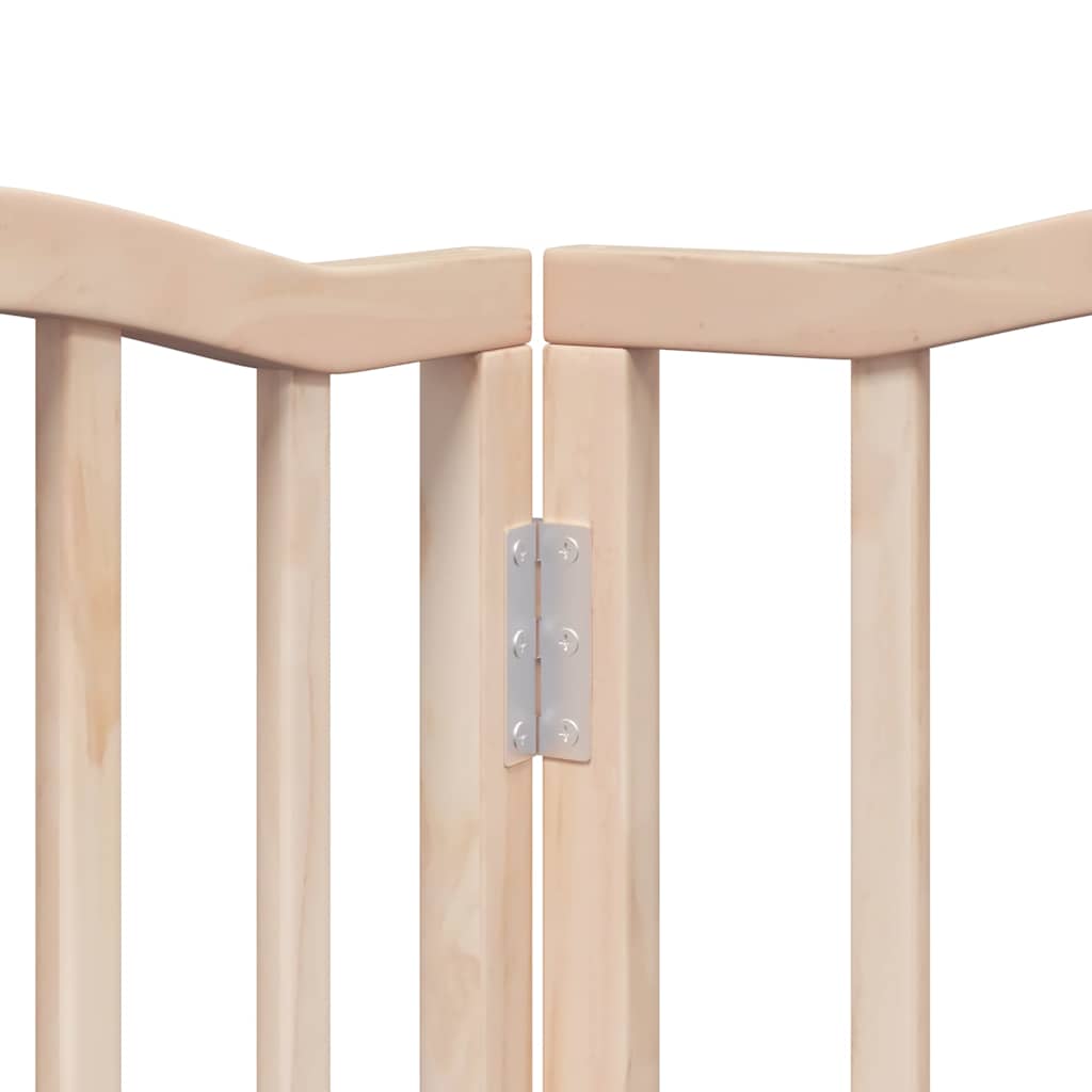 Puerta para perros plegable 9 paneles madera de álamo 450 cm