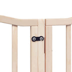 Puerta para perros plegable 12 paneles madera de álamo 600 cm