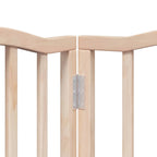 Puerta para perros plegable 12 paneles madera de álamo 600 cm