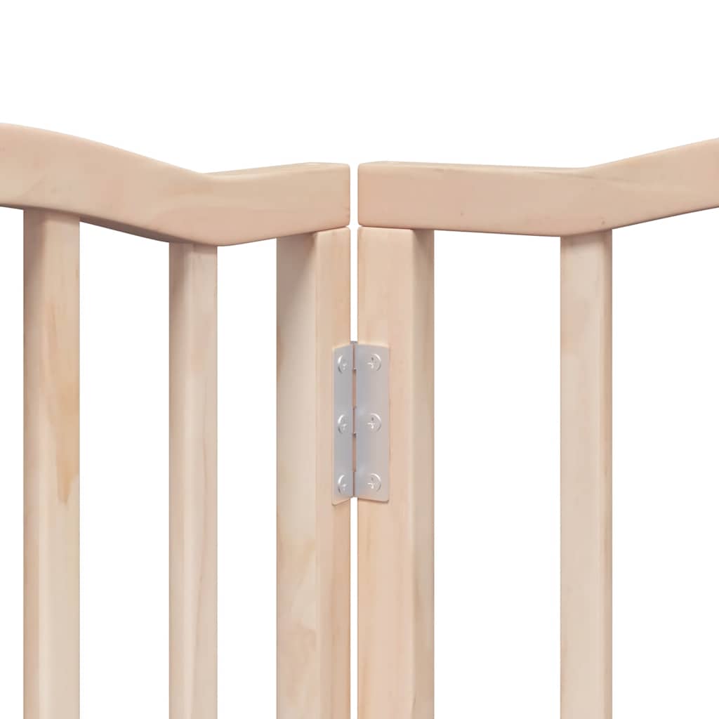 Puerta para perros plegable 12 paneles madera de álamo 600 cm