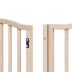 Puerta para perros plegable 12 paneles madera de álamo 600 cm