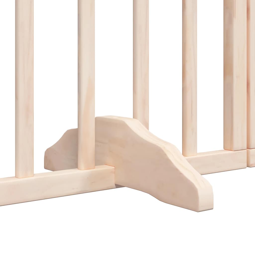 Puerta para perros plegable 15 paneles madera de álamo 750 cm